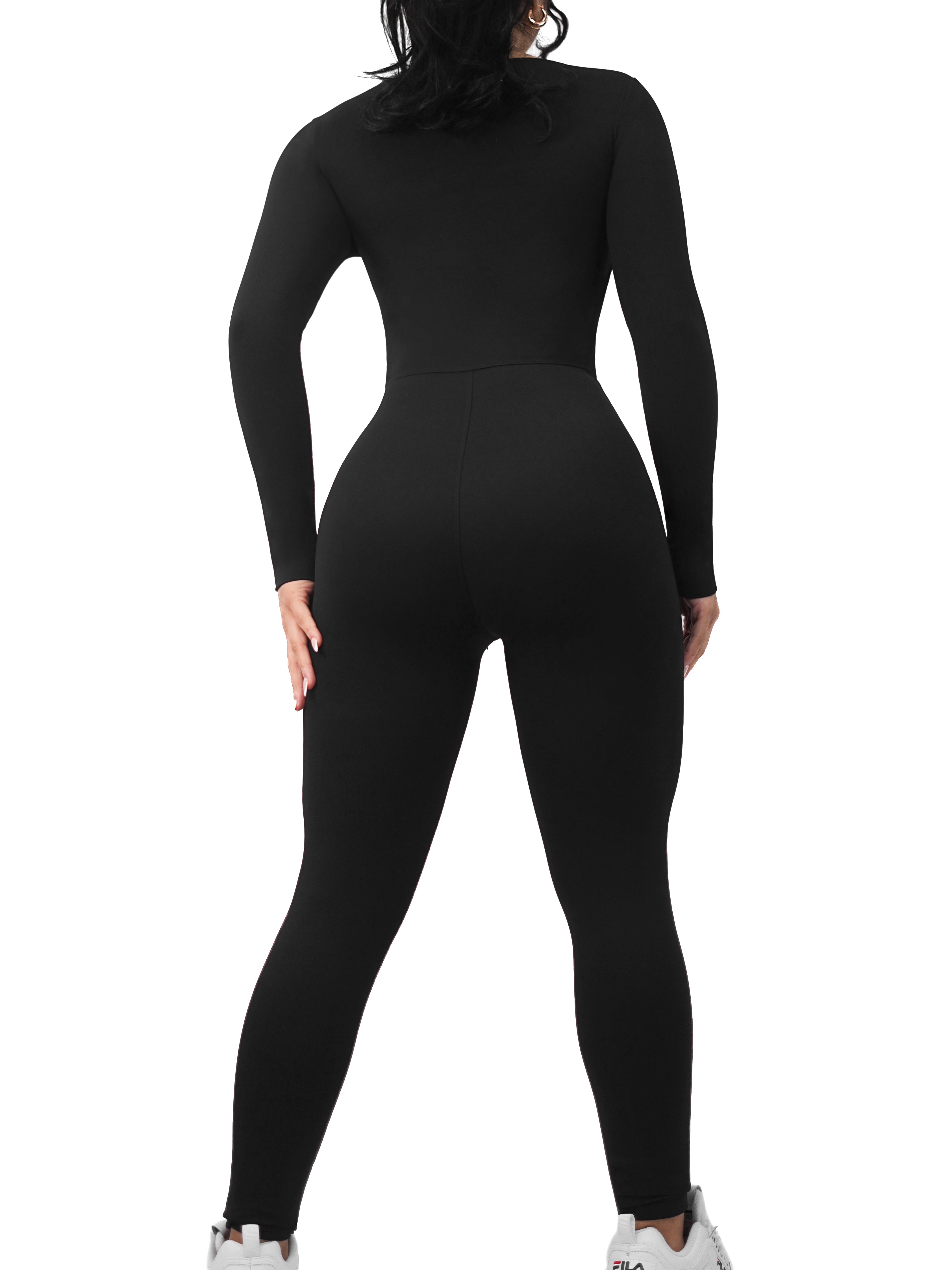 American Doll Long Sleeve Jumpsuit (Black)