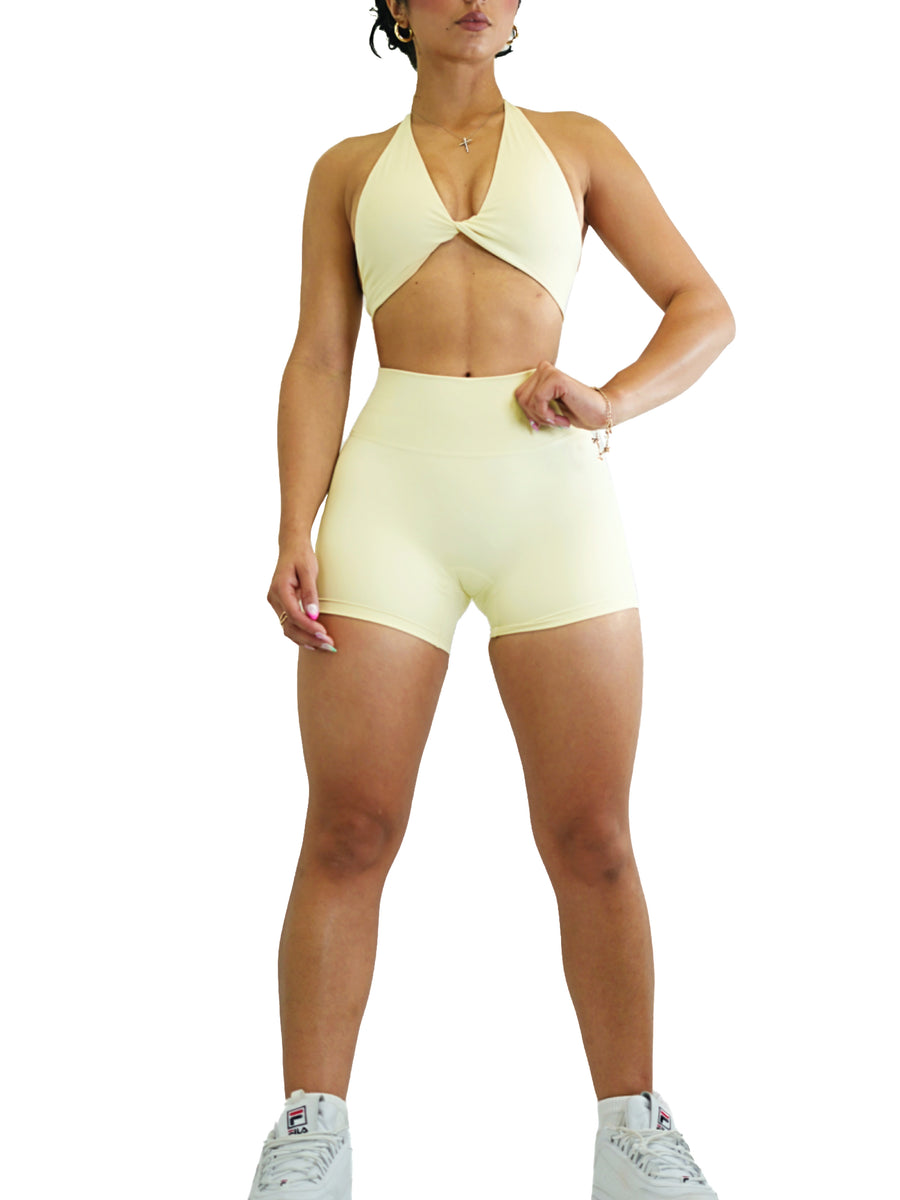 Oxygen Scrunch Leggings (White) – Fitness Fashioness
