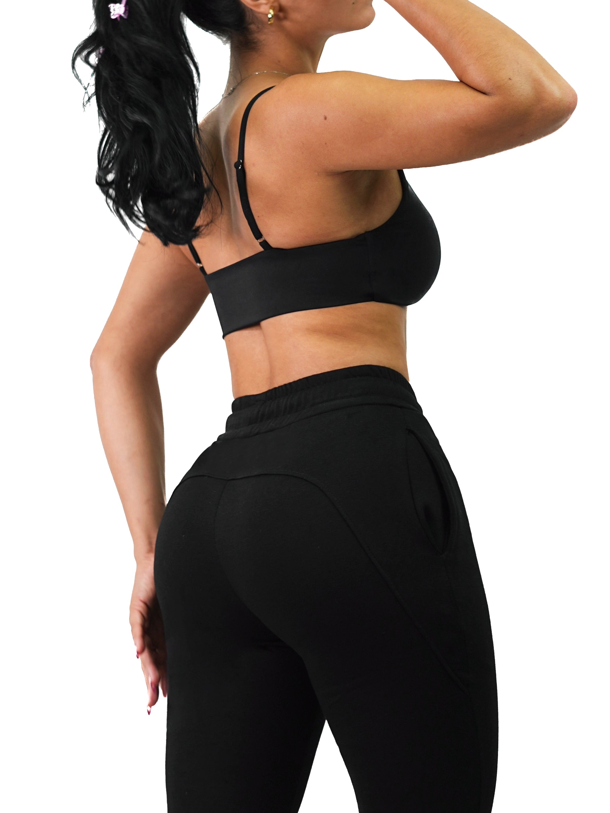 Twisty Sports Bra (Black)