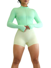 Load image into Gallery viewer, Fitted BBL Compression Jacket (Caribbean Green)