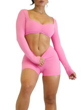 Load image into Gallery viewer, City Girl Long Sleeve Sports Top (Pink Dream)
