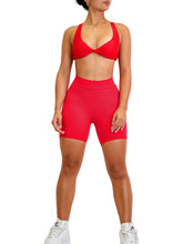 Load image into Gallery viewer, V Back Scrunch Shorts (Scarlet Red)