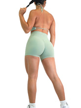 Load image into Gallery viewer, Buttersoft Scrunch Booty Shorts (Eucalyptus)