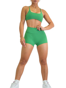 Booty Pocket Scrunch Shorts (Emerald) – Fitness Fashioness