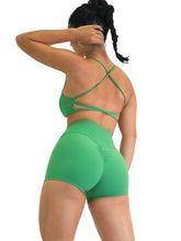 Load image into Gallery viewer, Itty Bitty Sexy Back Sports Bra (Emerald Green)
