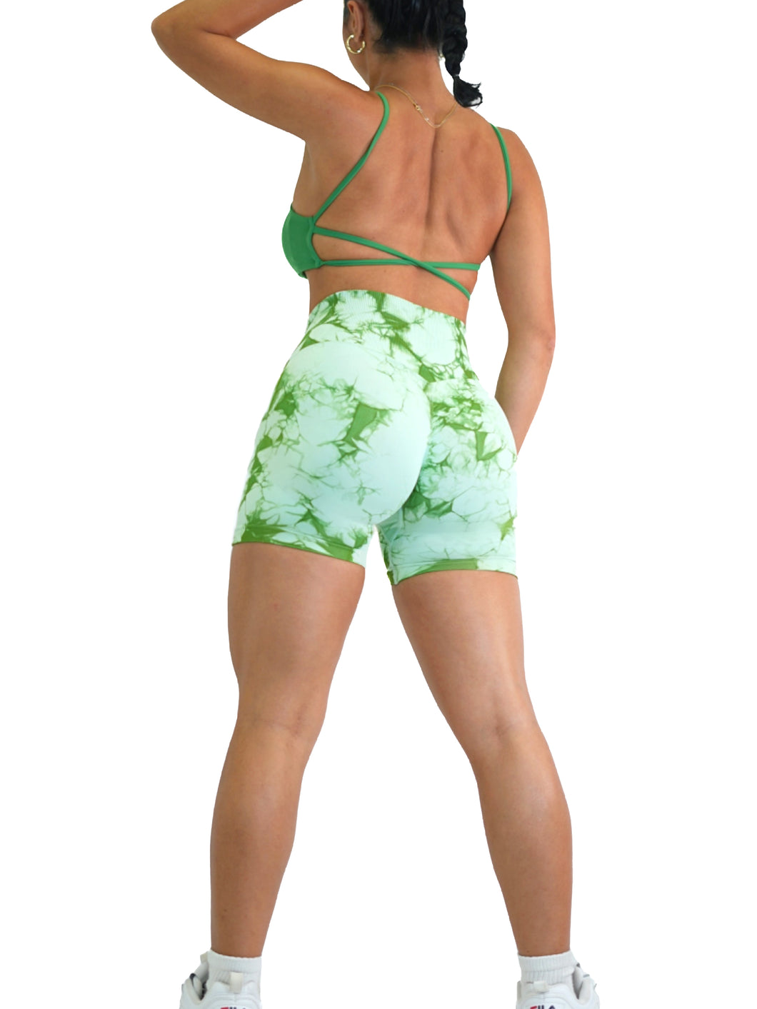 Spark Booty Shorts (Sage Emerald)