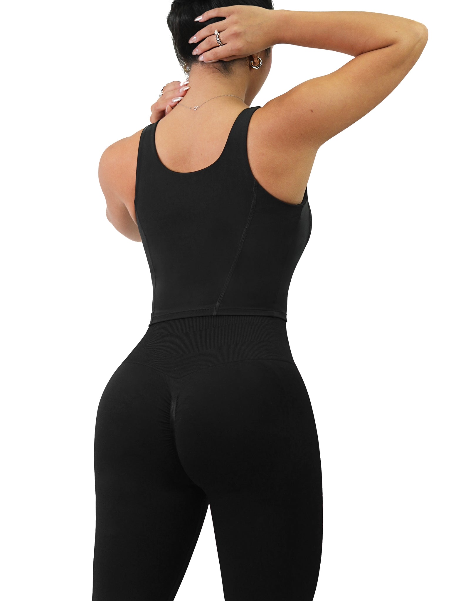 Body Shape Sports Top (Black) – Fitness Fashioness