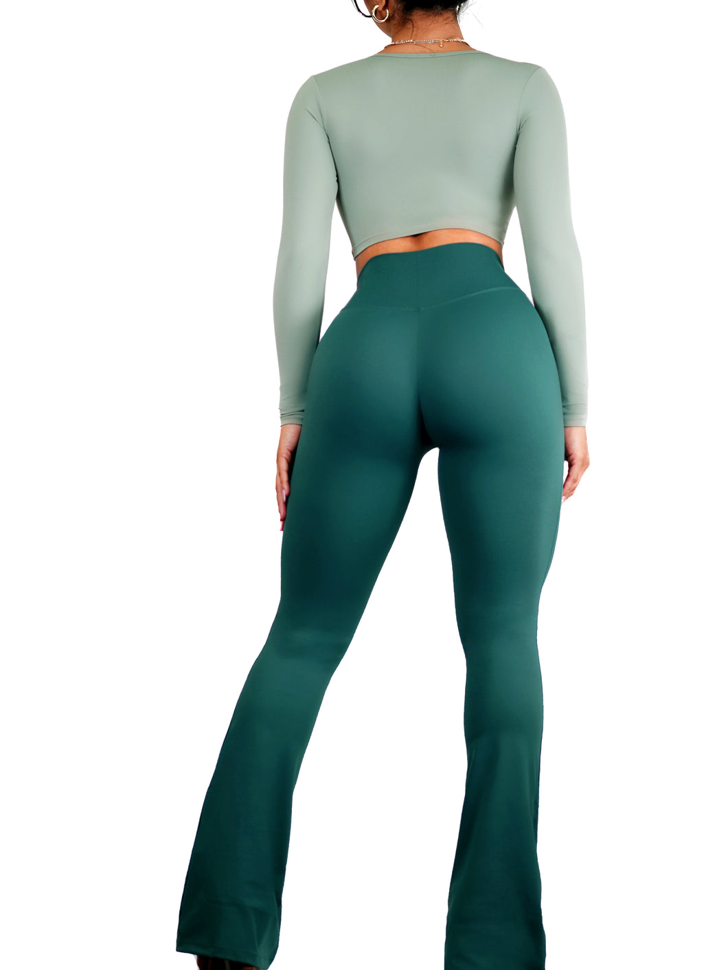 Bootcut Flare Seamless Leggings (Jade) – Fitness Fashioness