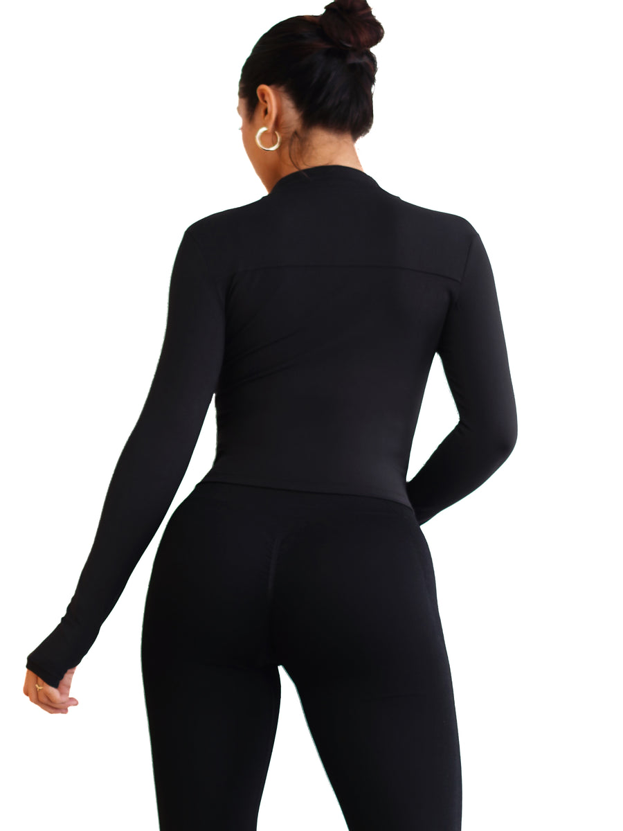 Fitted BBL Compression Jacket (Black) – Fitness Fashioness