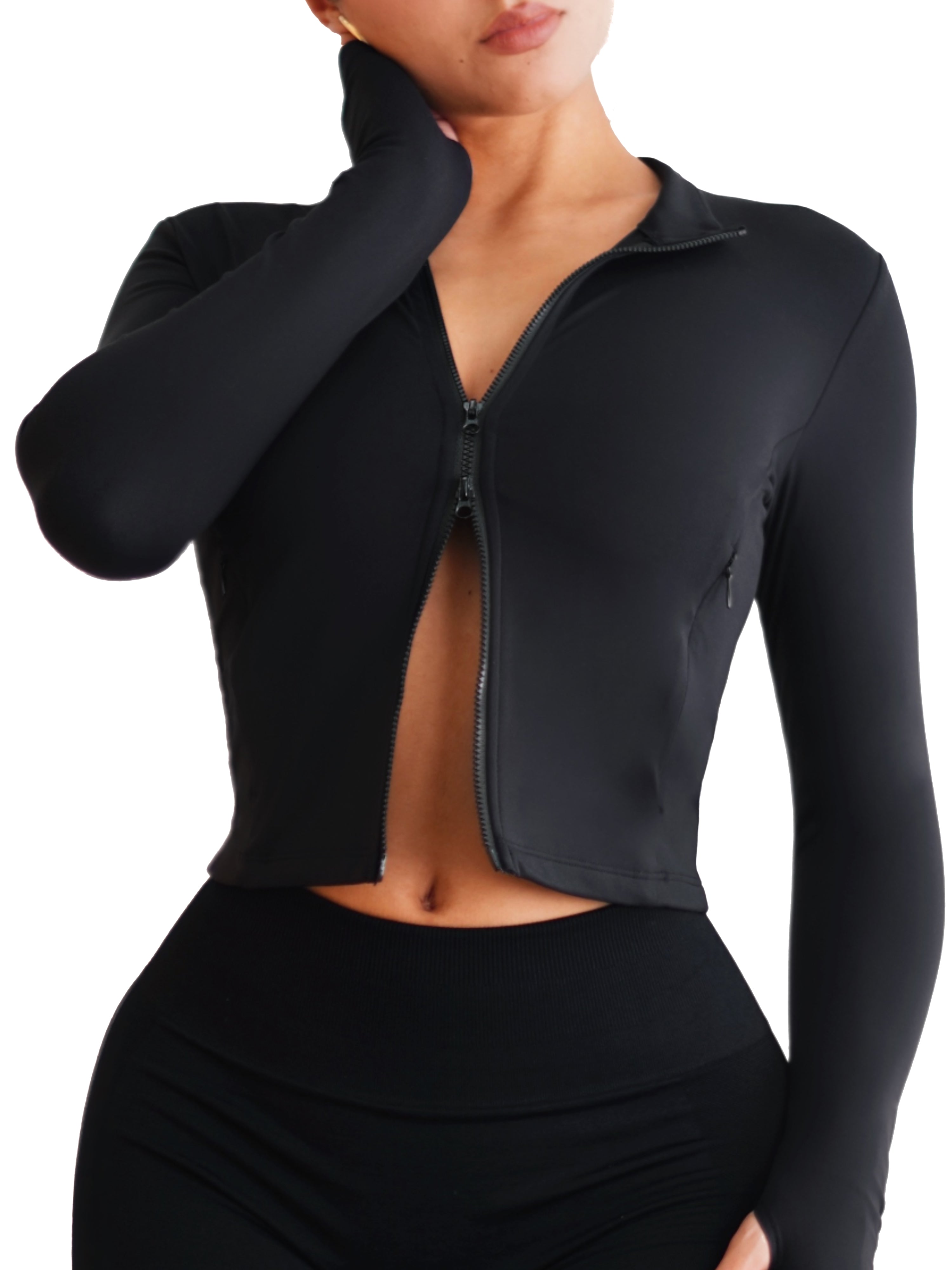 Fitted BBL Compression Jacket (Black)