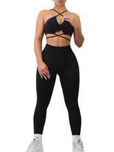 Load image into Gallery viewer, Alpha Seamless Scrunch Leggings (Black)