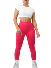 Load image into Gallery viewer, Seamless Low Back Leggings (Ruby Red)