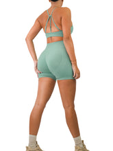 Load image into Gallery viewer, Mid Waist Contour Shorts (Eucalyptus)