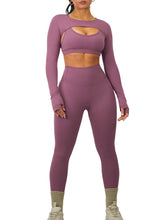 Load image into Gallery viewer, Athletic High Waisted Leggings (Mulberry Purple)