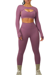 Athletic High Waisted Leggings (Mulberry Purple)
