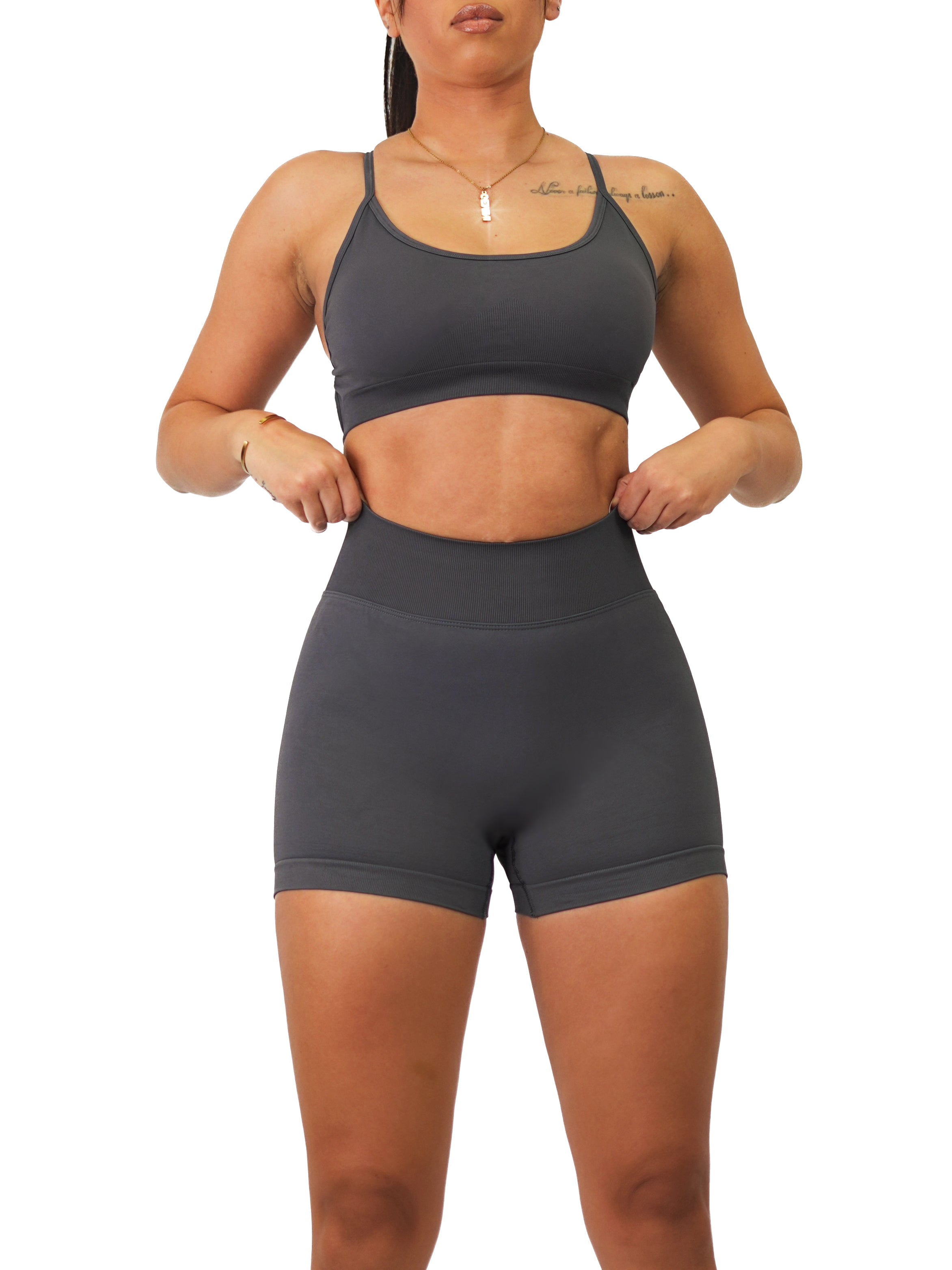 Sexy Back Sports Bra 3.0 (Charcoal)