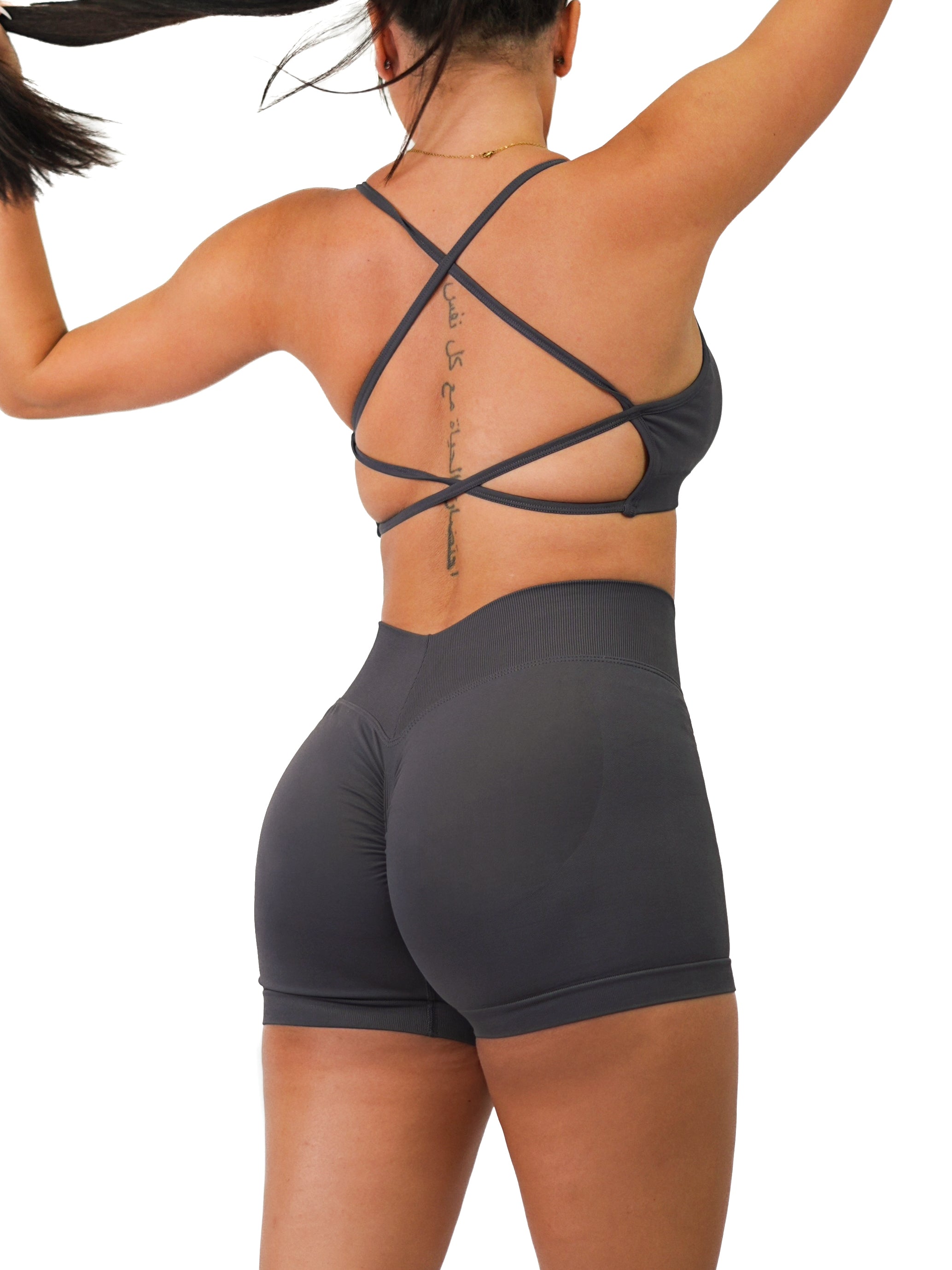 Sexy Back Sports Bra 3.0 (Charcoal)