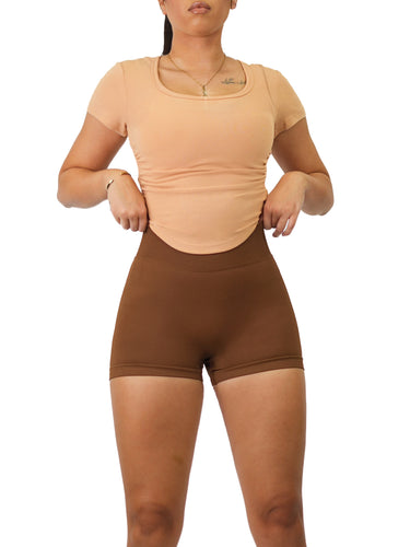 Bootcut Flare Seamless Leggings (Cocoa Brown)