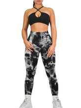 Load image into Gallery viewer, Body Paint Seamless Leggings (Black &amp; Gray)