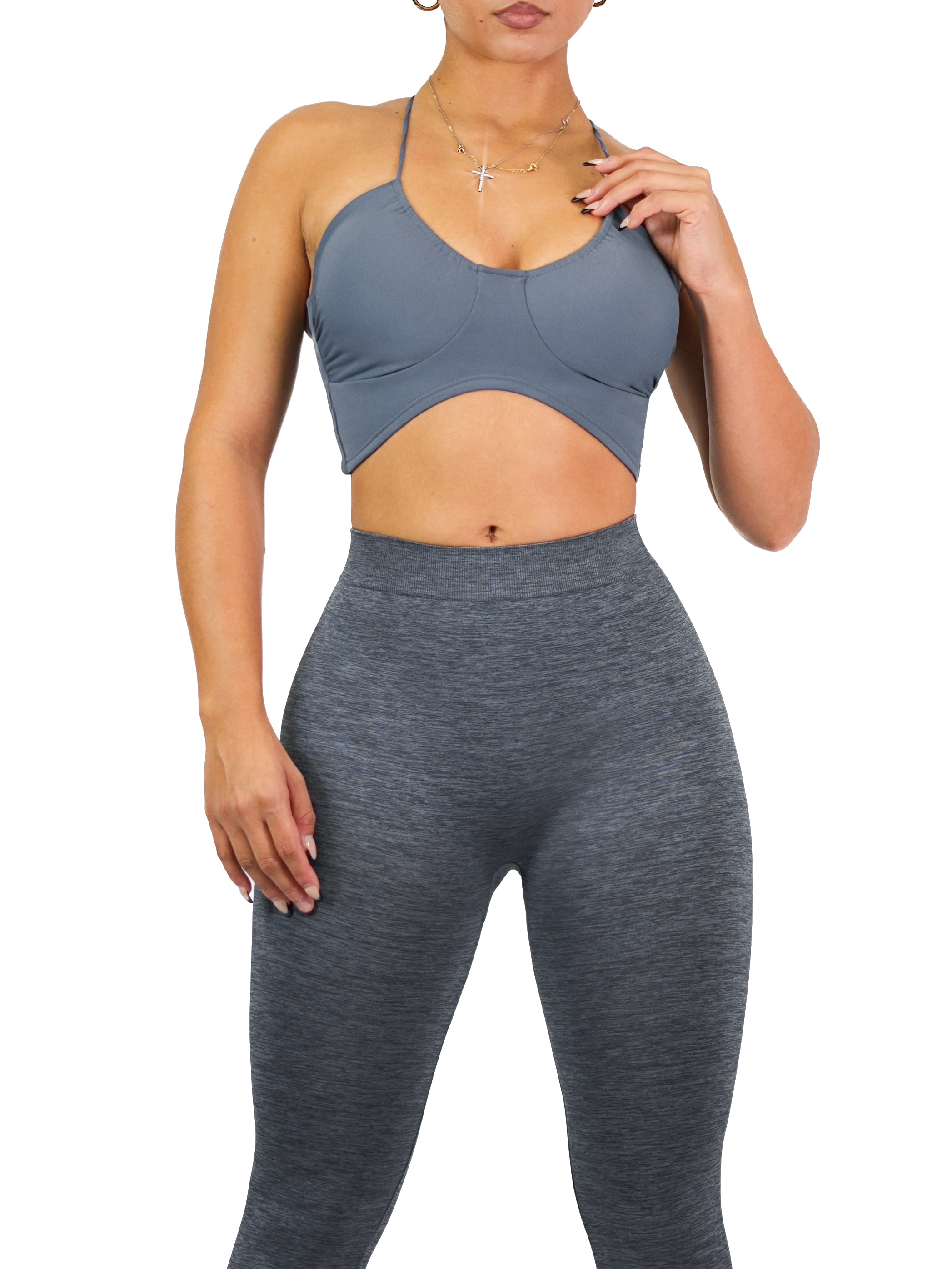 Contour Sports Bra (Charcoal Gray)