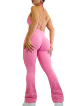 Load image into Gallery viewer, Bootcut Flare Seamless Leggings (Pink Dream)