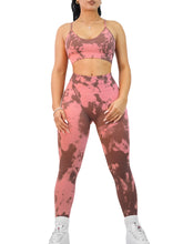 Load image into Gallery viewer, Body Paint Seamless Leggings (Pink &amp; Brown)