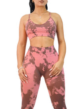 Load image into Gallery viewer, Body Paint Sports Bra (Pink &amp; Brown)