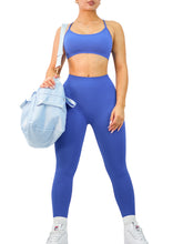 Load image into Gallery viewer, Seamless Low Back Leggings (Ibiza Blue)
