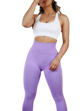 Load image into Gallery viewer, Athletic Seamless Scrunch Leggings (Lilac)