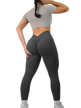 Load image into Gallery viewer, Seamless Low Back Leggings (Charcoal)