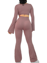 Load image into Gallery viewer, Bootcut Flare Seamless Leggings (French Mauve)