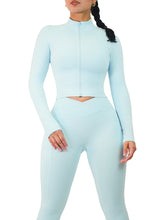 Load image into Gallery viewer, Venture Compression Jacket (Serene Blue)