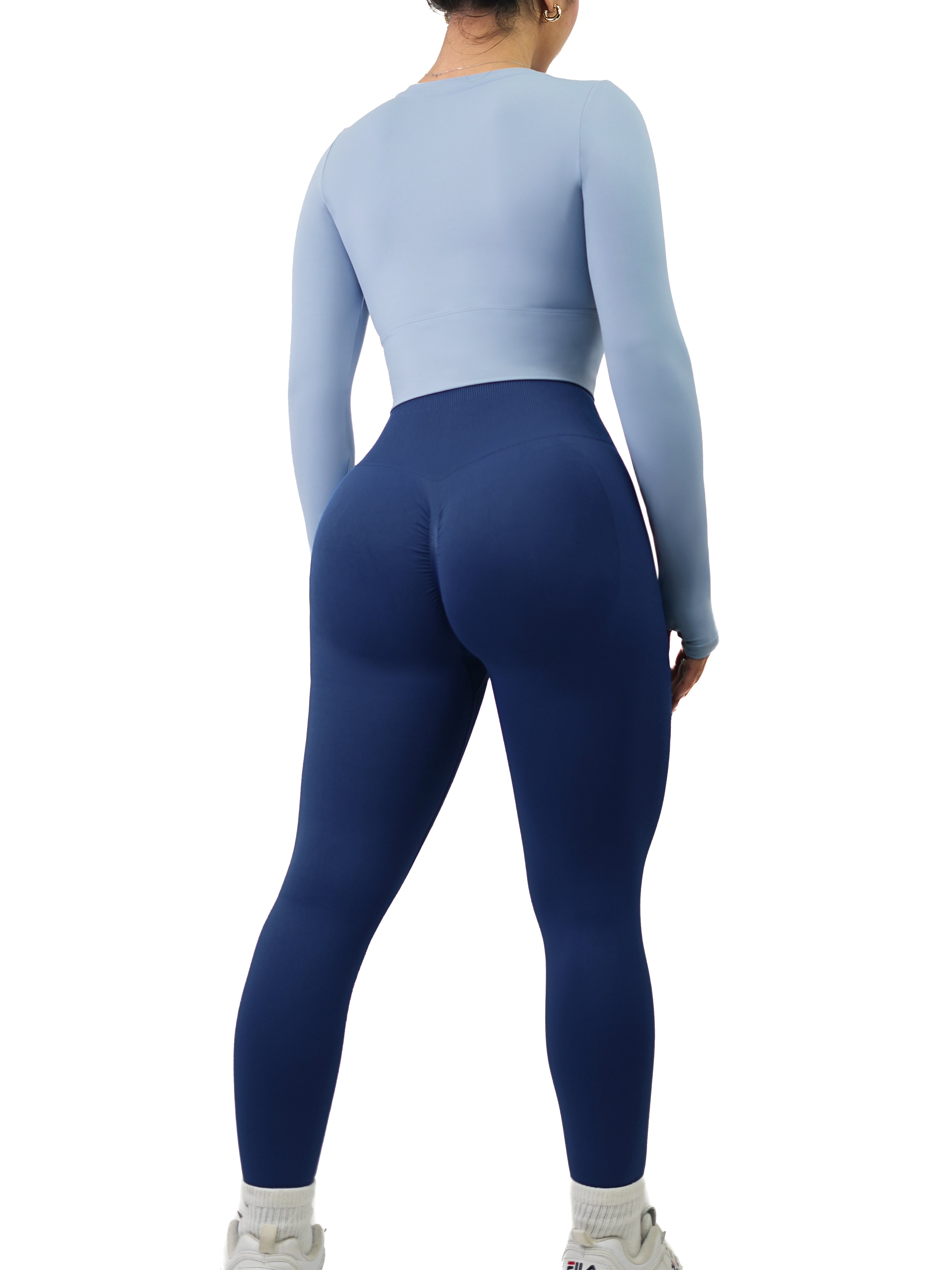 Alpha Seamless Scrunch Leggings (Blue)