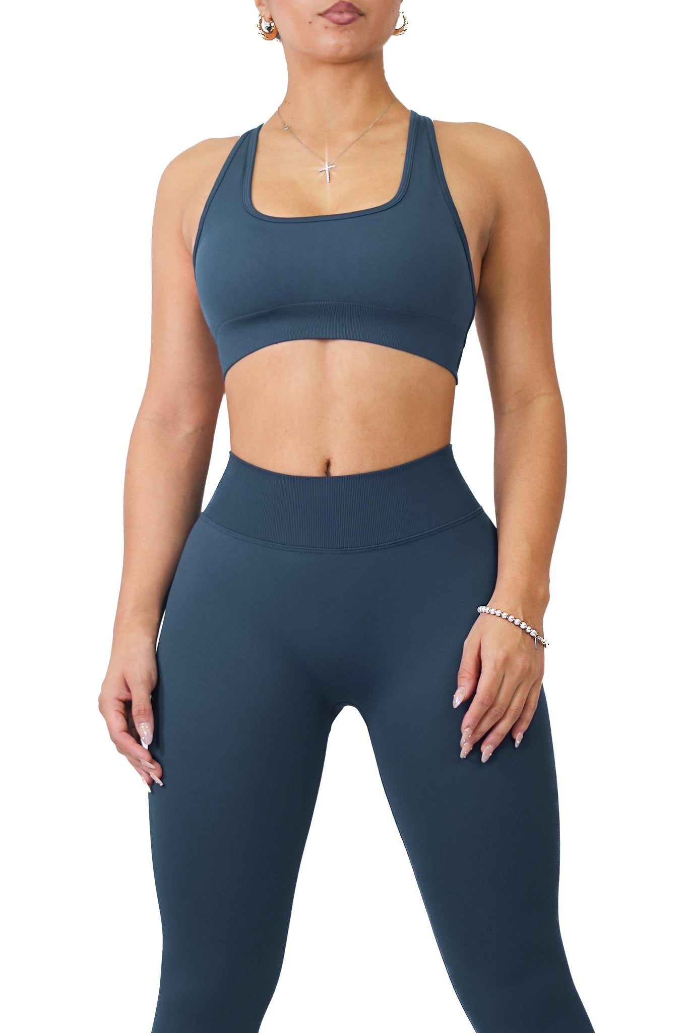 Aurora Sports Bra (Navy Blue) – Fitness Fashioness