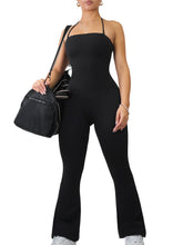 Load image into Gallery viewer, Strapless Flare Jumpsuit (Black)