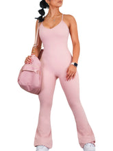 Load image into Gallery viewer, Bootcut Flare Jumpsuit (Blush Pink)