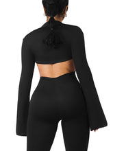 Load image into Gallery viewer, Flared Bolero Long Sleeves (Black)