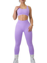 Load image into Gallery viewer, Seamless V Back Leggings (Lilac)