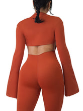 Load image into Gallery viewer, Flared Bolero Long Sleeves (Sunset Rouge)