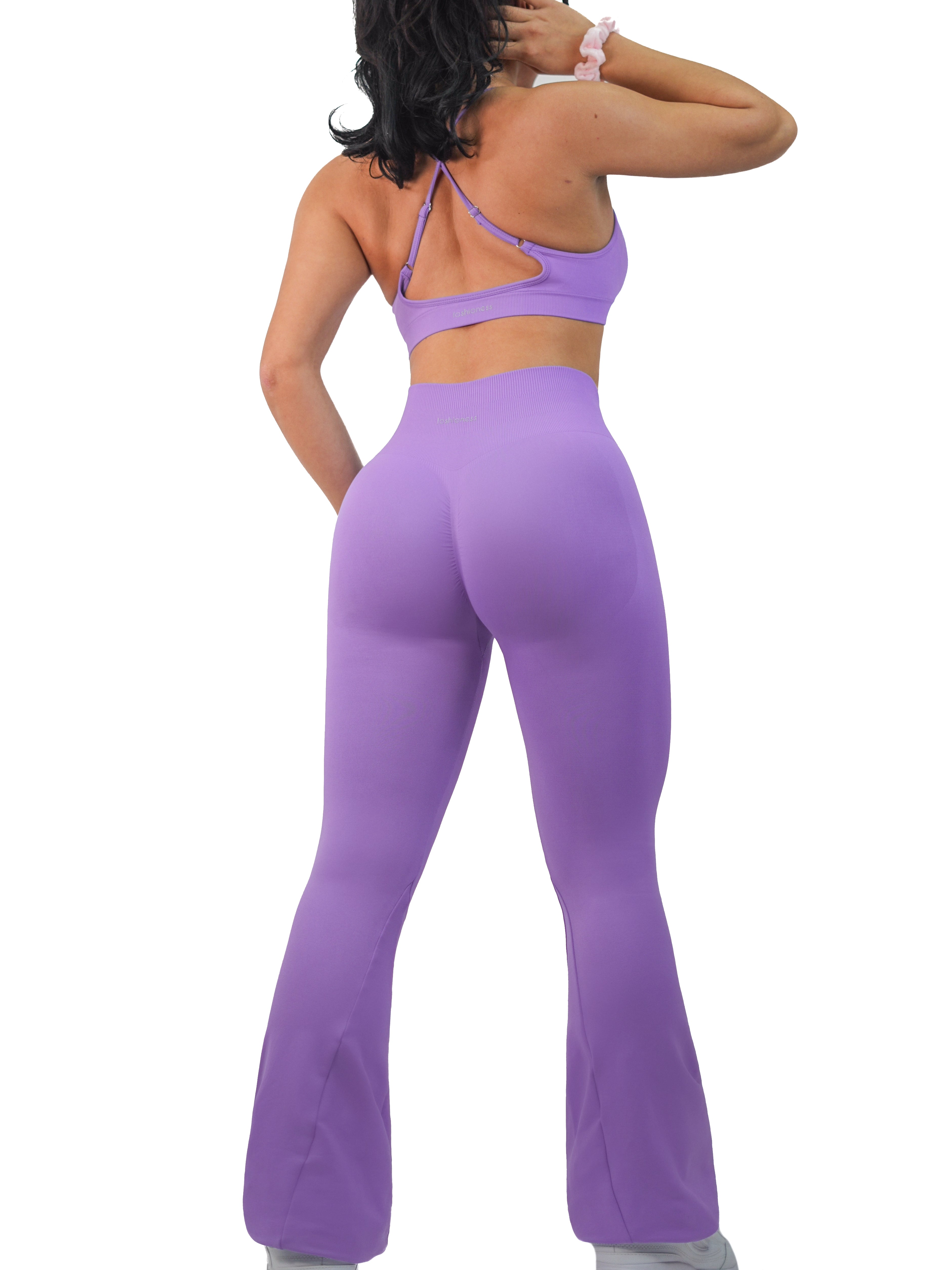 Athletic Seamless Flare Leggings (Lilac) – Fitness Fashioness