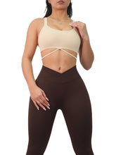 Load image into Gallery viewer, Body Strap Sports Bra (Almond)