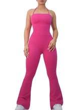 Load image into Gallery viewer, Strapless Flare Jumpsuit (Valentine Pink)