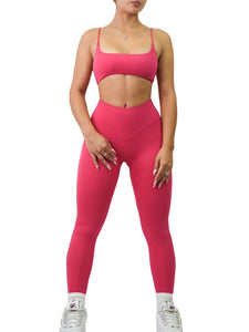 Basic Pocket Leggings (Ruby Red) – Fitness Fashioness