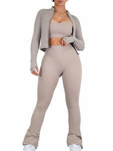 Fitted BBL Compression Jacket (Stone)