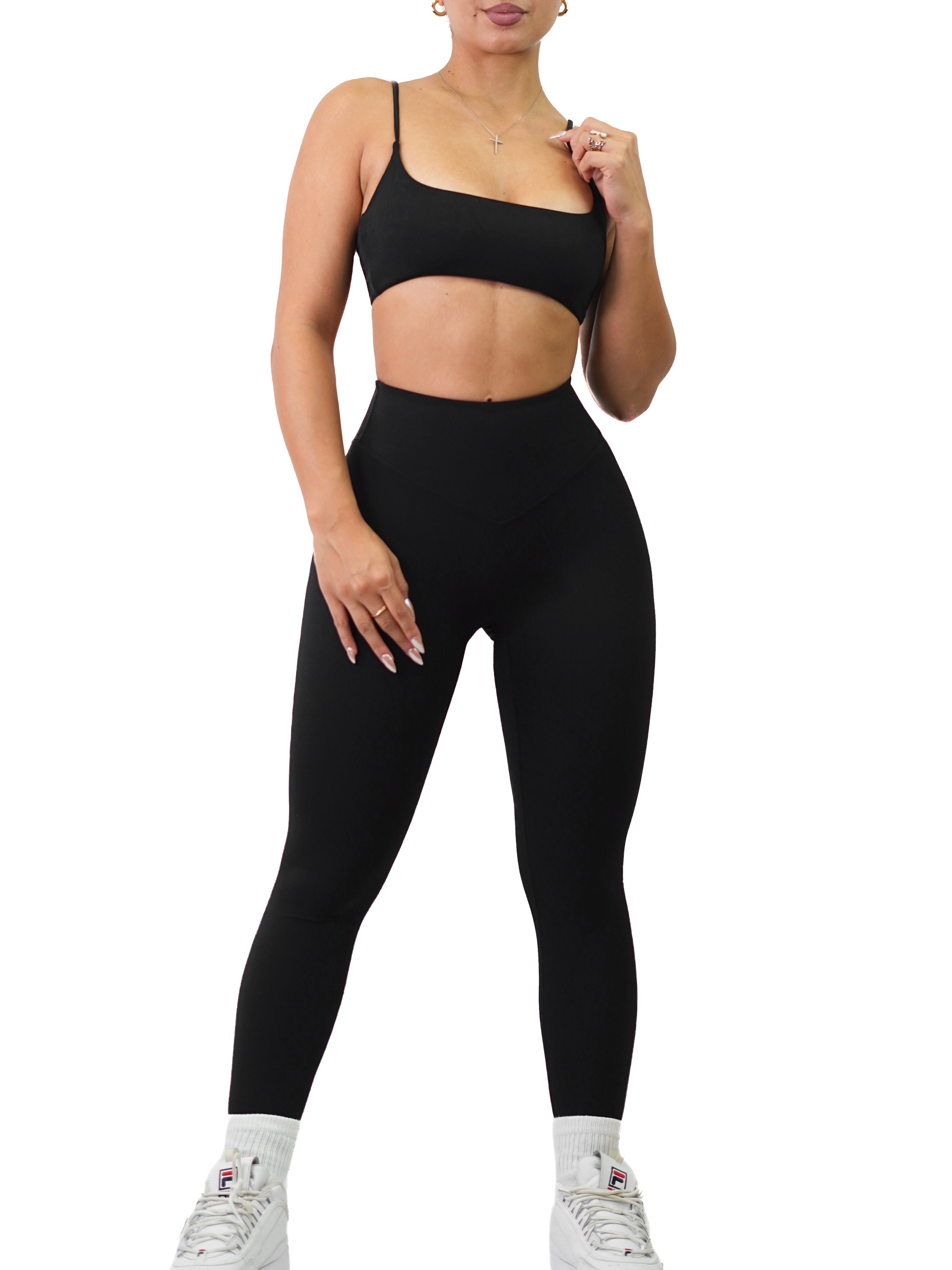 Basic Pocket Leggings (Black)