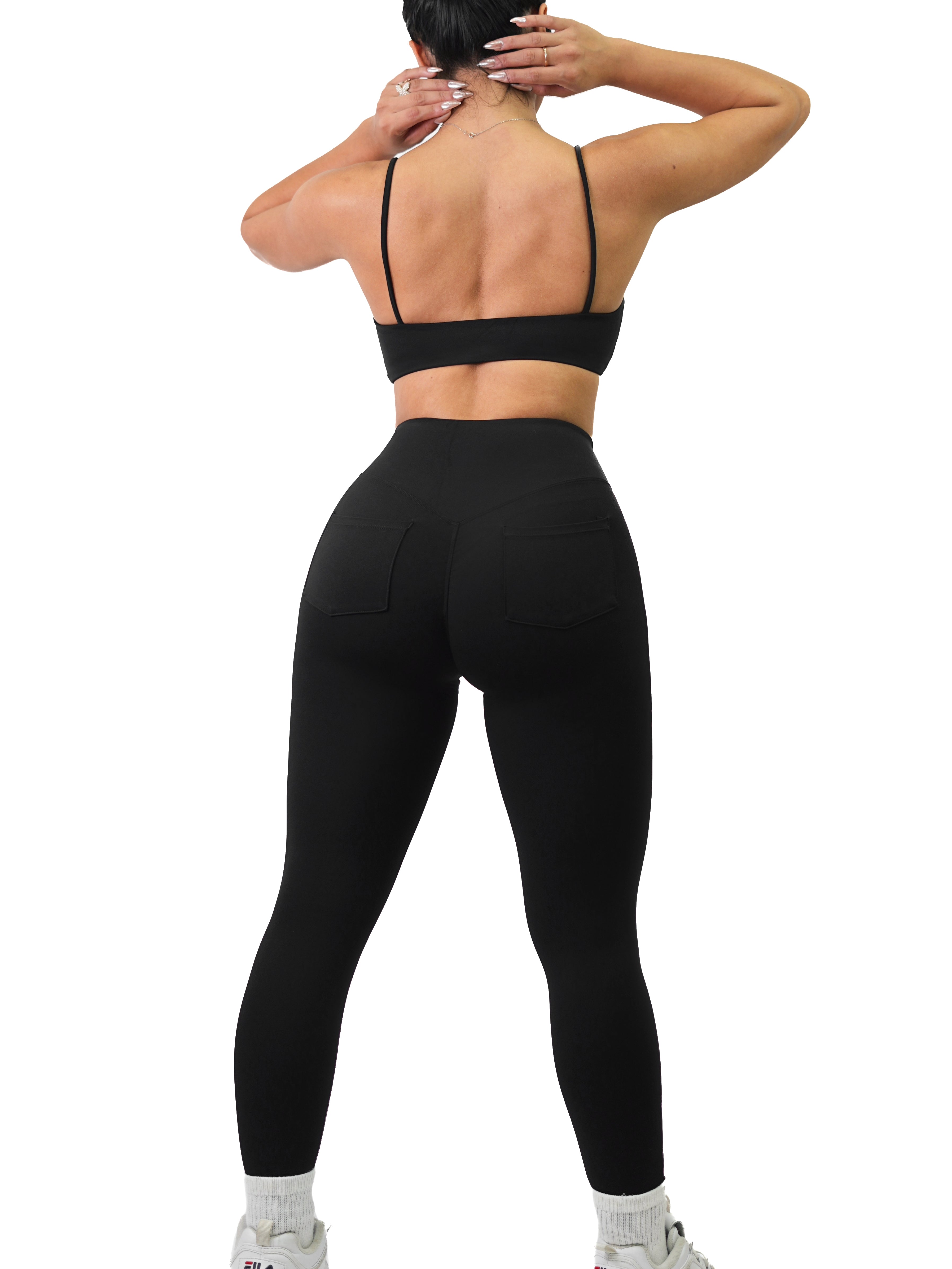 Basic Pocket Leggings (Black)