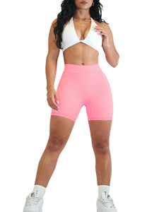 V Back Scrunch Shorts (Sunny Pink)