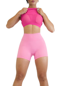 Body Shape Sports Top (Hot Pink)