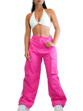 Load image into Gallery viewer, Dreamy Cargo Pants (Hot Pink)