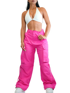 Dreamy Cargo Pants (Hot Pink)